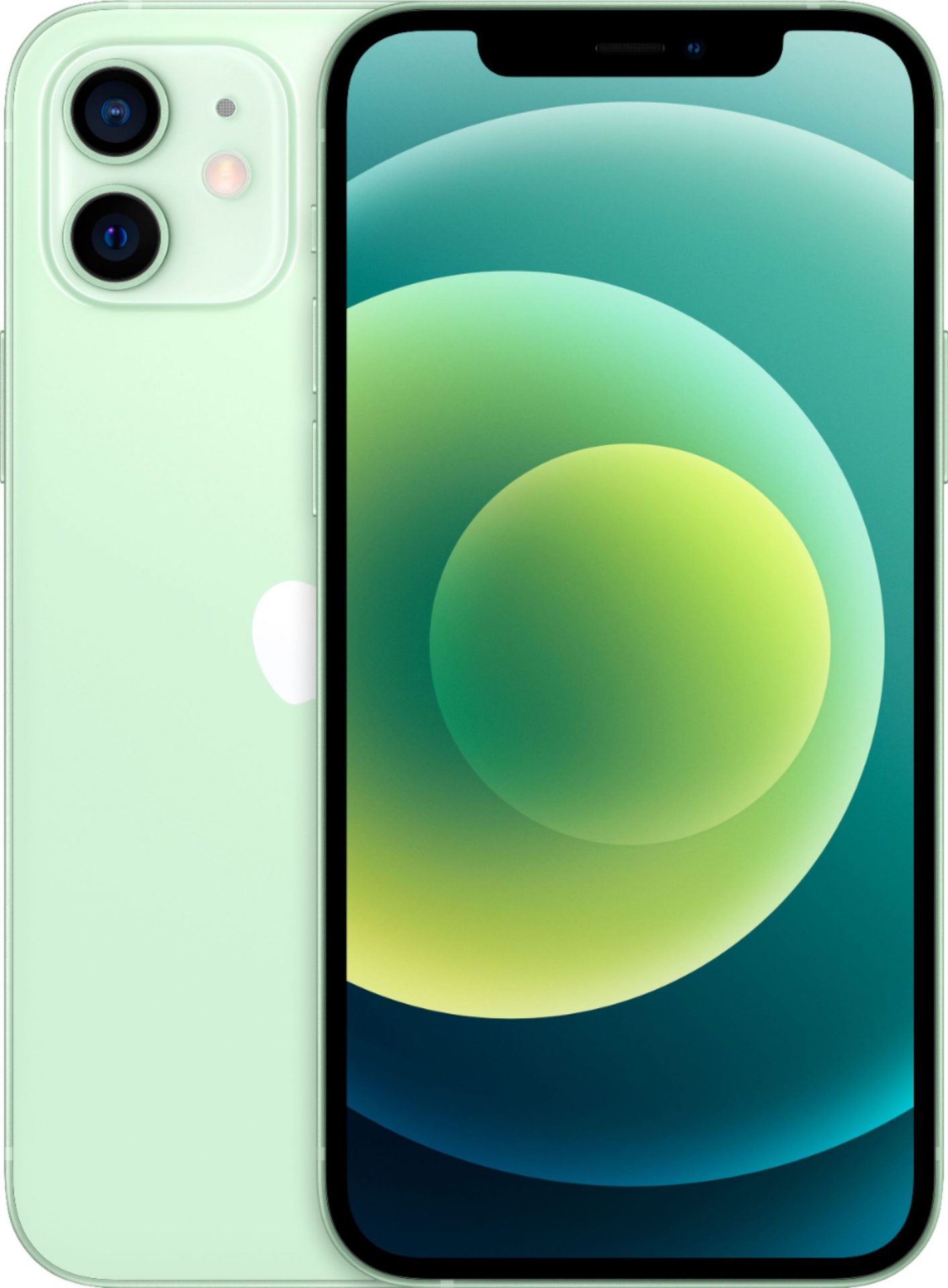 iPhone 12 cellphone, used, recycled and refurbished, green color
