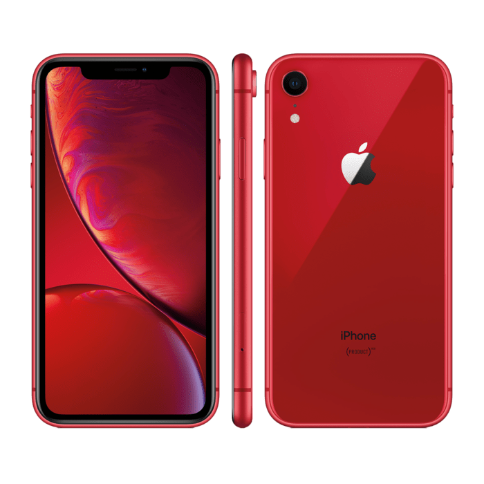 iPhone XR cellphone, used, recycled and refurbished, red color