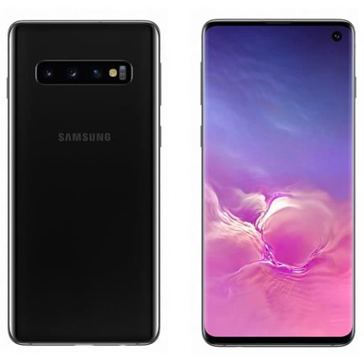 Samsung Galaxy S10 cellphone, recycled and refurbished, black color