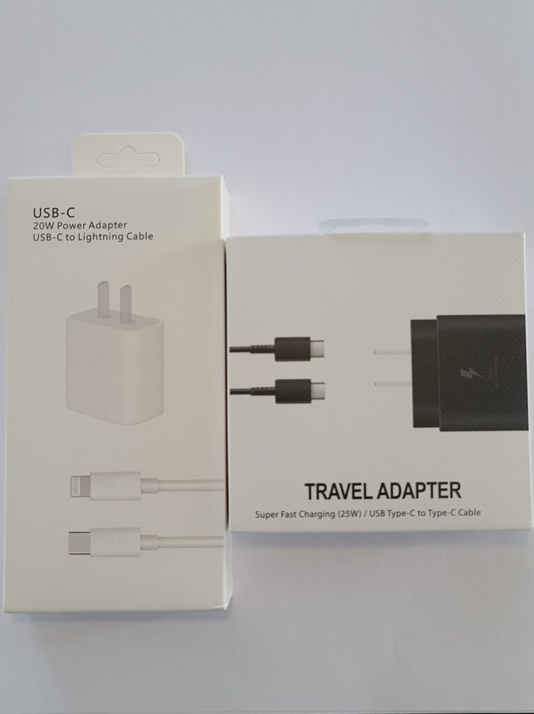 Phone charger block & cable